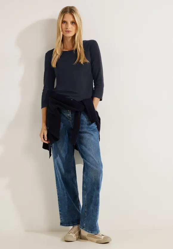 CECIL Basic Shirt mit Rundhals