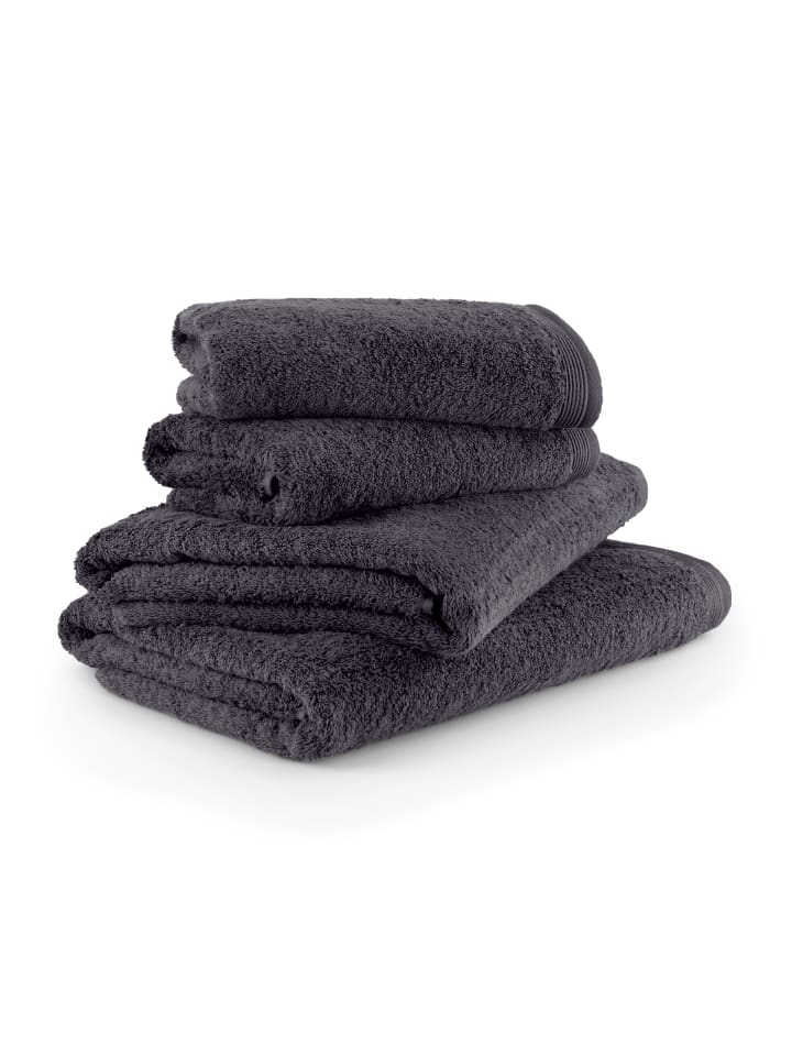 Möve Handtuchset Superwuschel 4-TLG in dark grey günstig kaufen 4-teilig