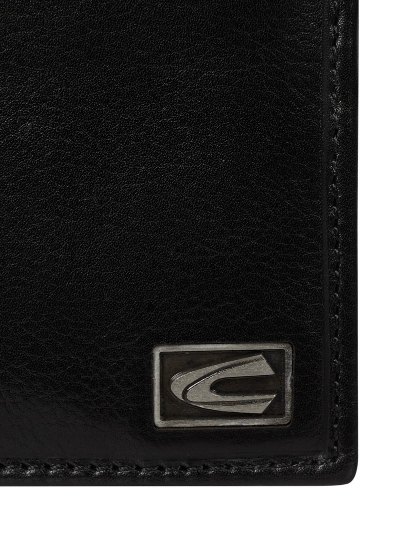 Portemonnaie aus Leder - RFID Safe in schwarz