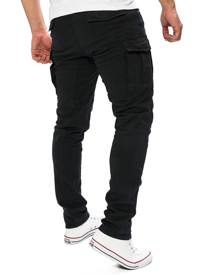 Yazubi Cargohose Jayden in Schwarz günstig kaufen