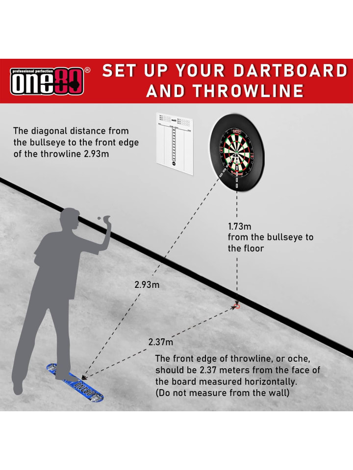 COFI 1453 Dartscheibe mit 6 Dartpfeile in Mehrfarbig günstig kaufen onesize