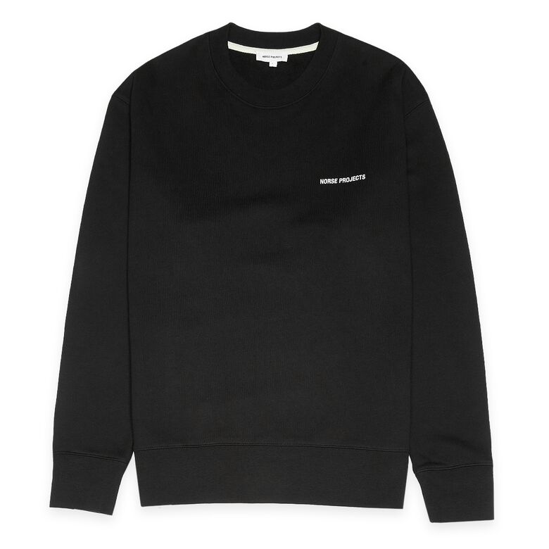 Norse Projects Arne Relaxed Organic Logo Sweatshirt black