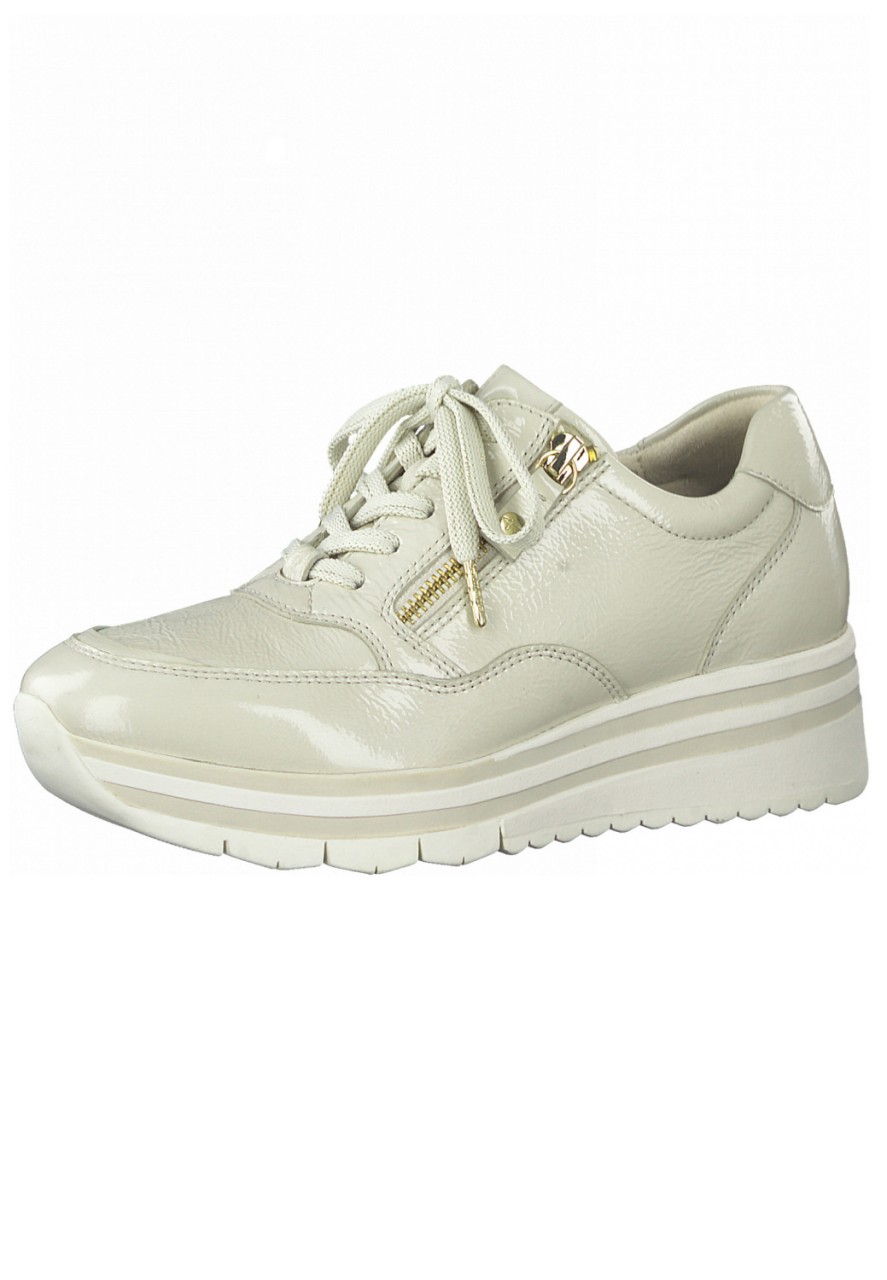 WORTMANN Sneaker beige Da.-Schnürer