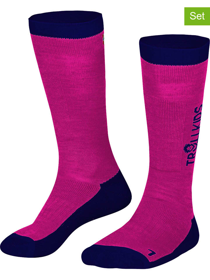 Trollkids 2er-Set: Ski-/ Snowboardsocken 