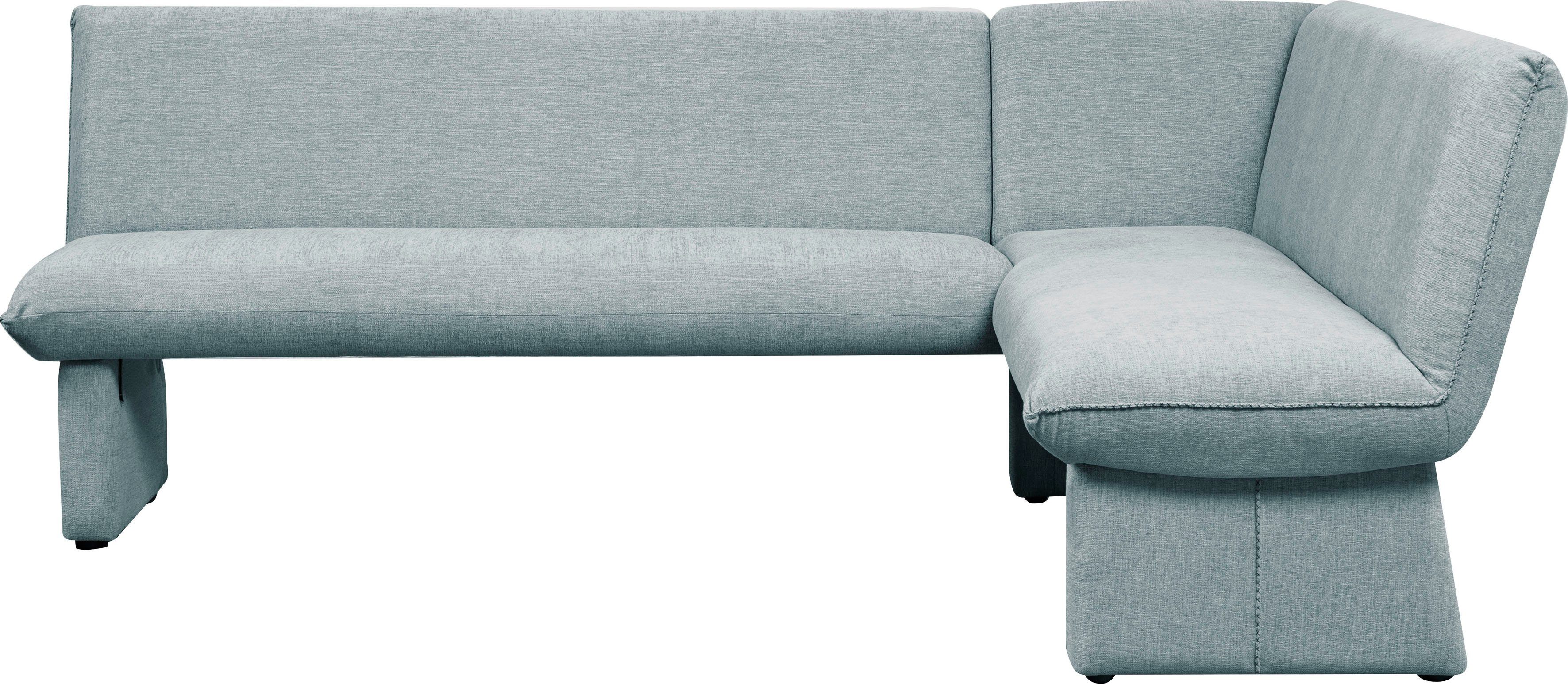 Home affaire Eckbankgruppe London, (4-tlg), Eckbank mit Wellenunterfederung im Sitz, langer Schenkel Breite 240 cm