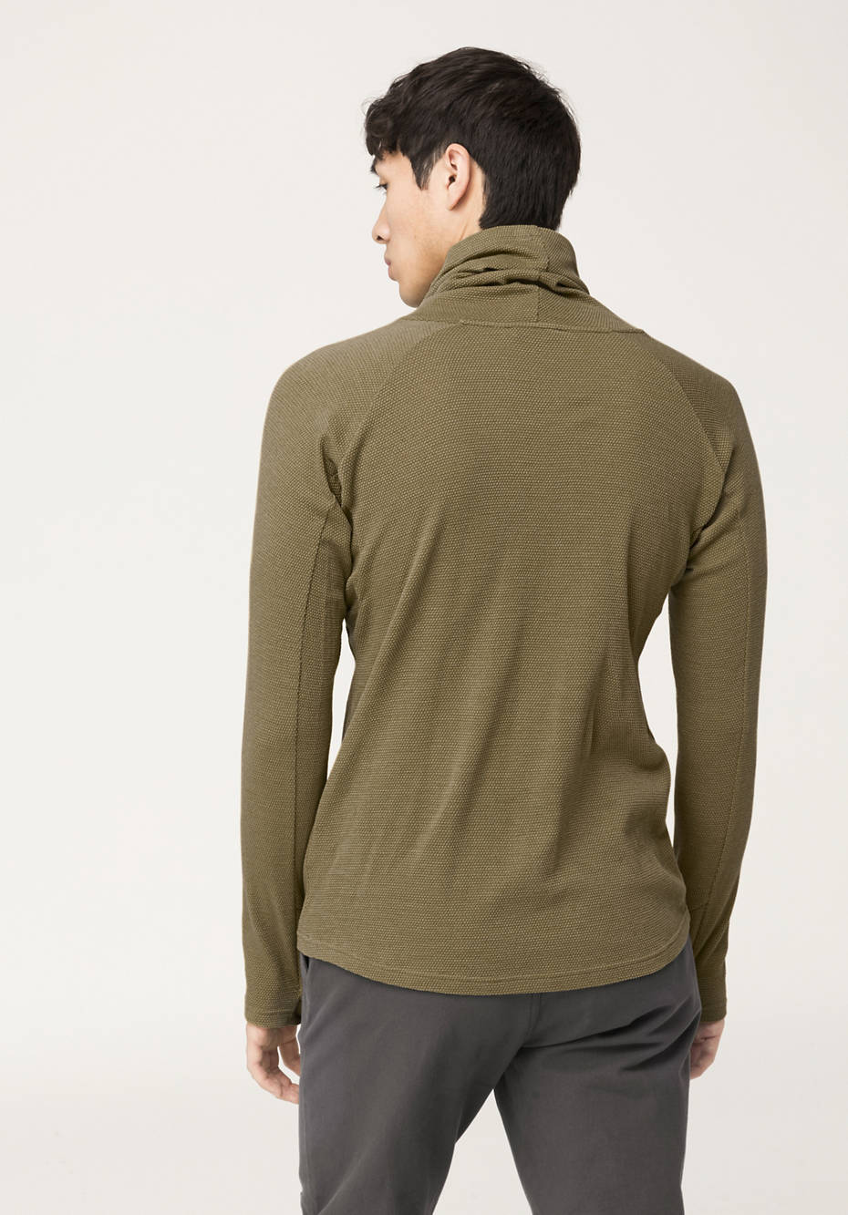 Performance-Shirt aus Bio-Merinowolle mit Bio-Baumwolle