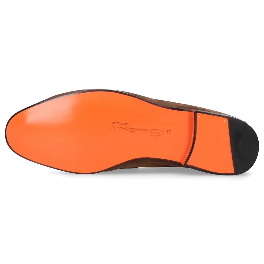 Santoni - Loafer 18837 Veloursleder - braun