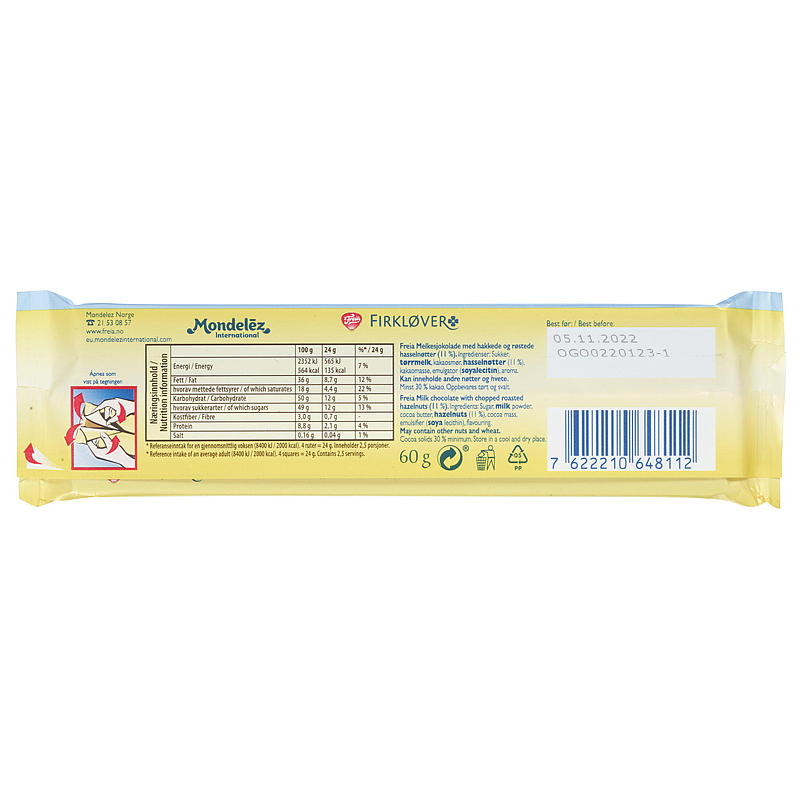 Freia Firkløver 60 g Freia