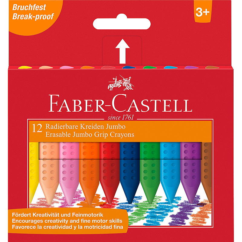 Fargestifter Jumbo 12 stk Grip FC