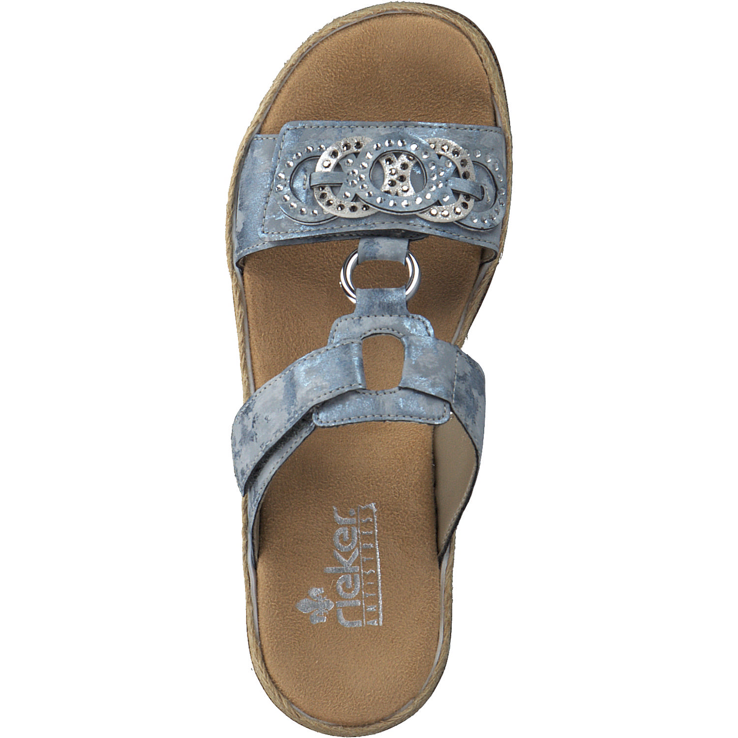 Rieker V7986, Pantoletten & Badeschuhe, Damen, Blau