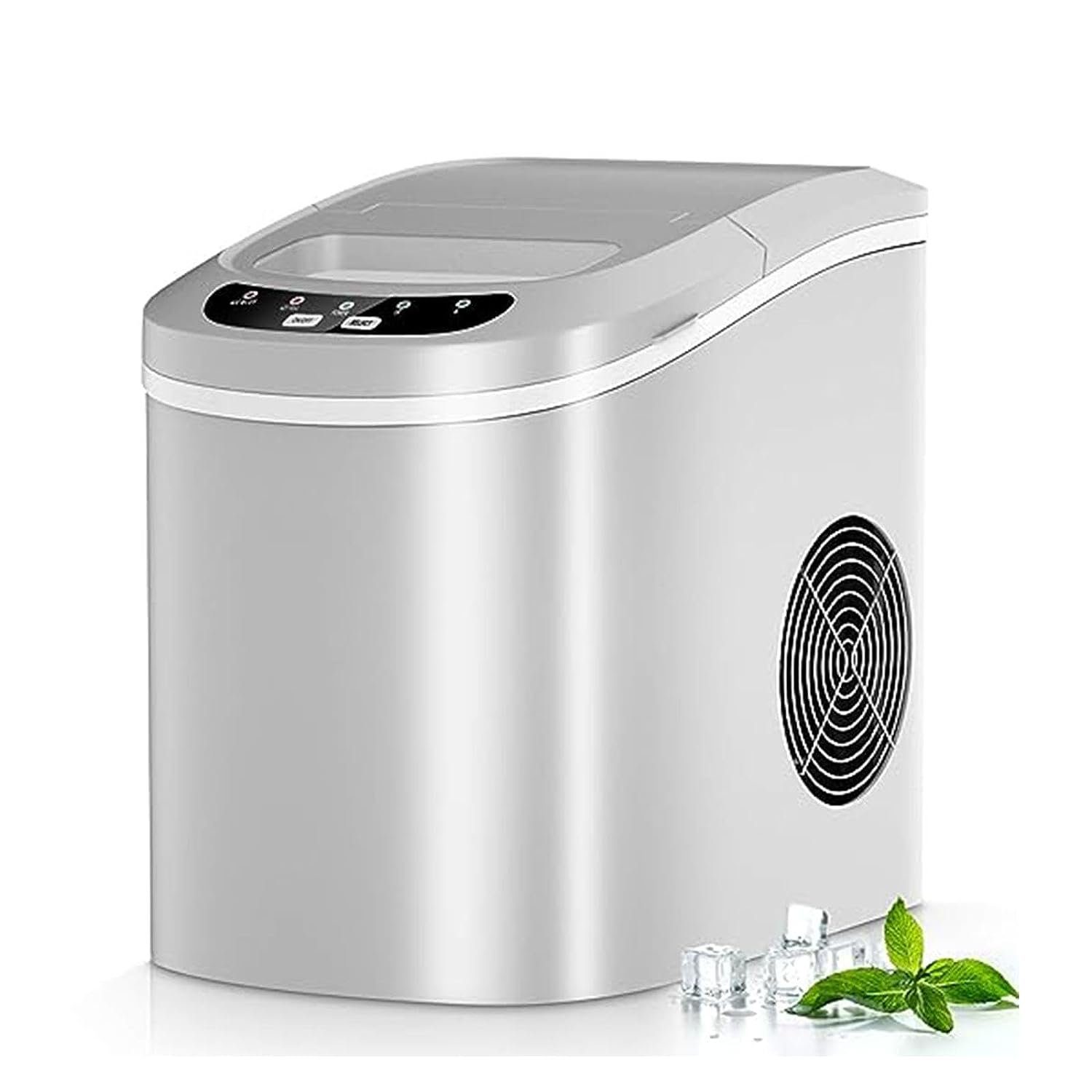 KOMFOTTEU Eiswürfelmaschine, 12kg in 24 Std, 24x36x33cm