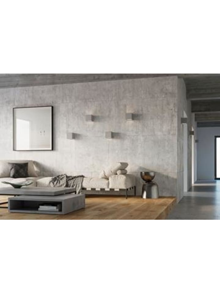 Nice Lamps Wandleuchte LEO aus Beton Grau (L)12cm (B)12cm (H)10cm günstig kaufen onesize