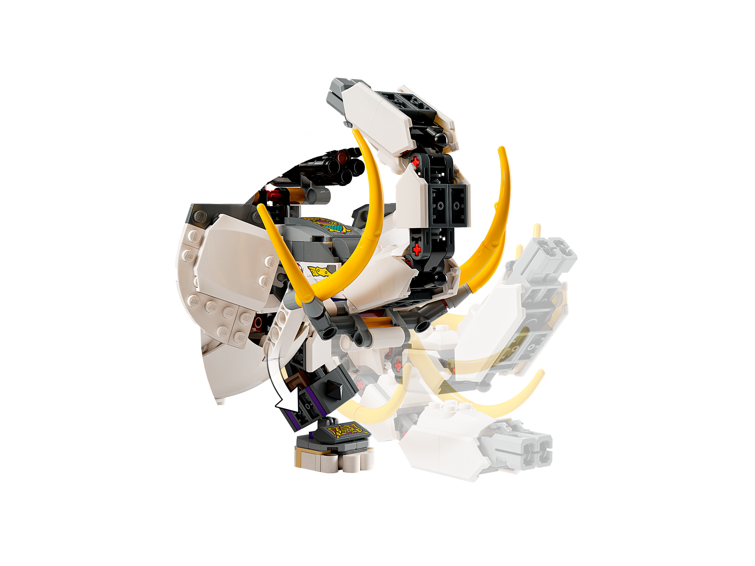 Yellow Tusk Elephant 80043