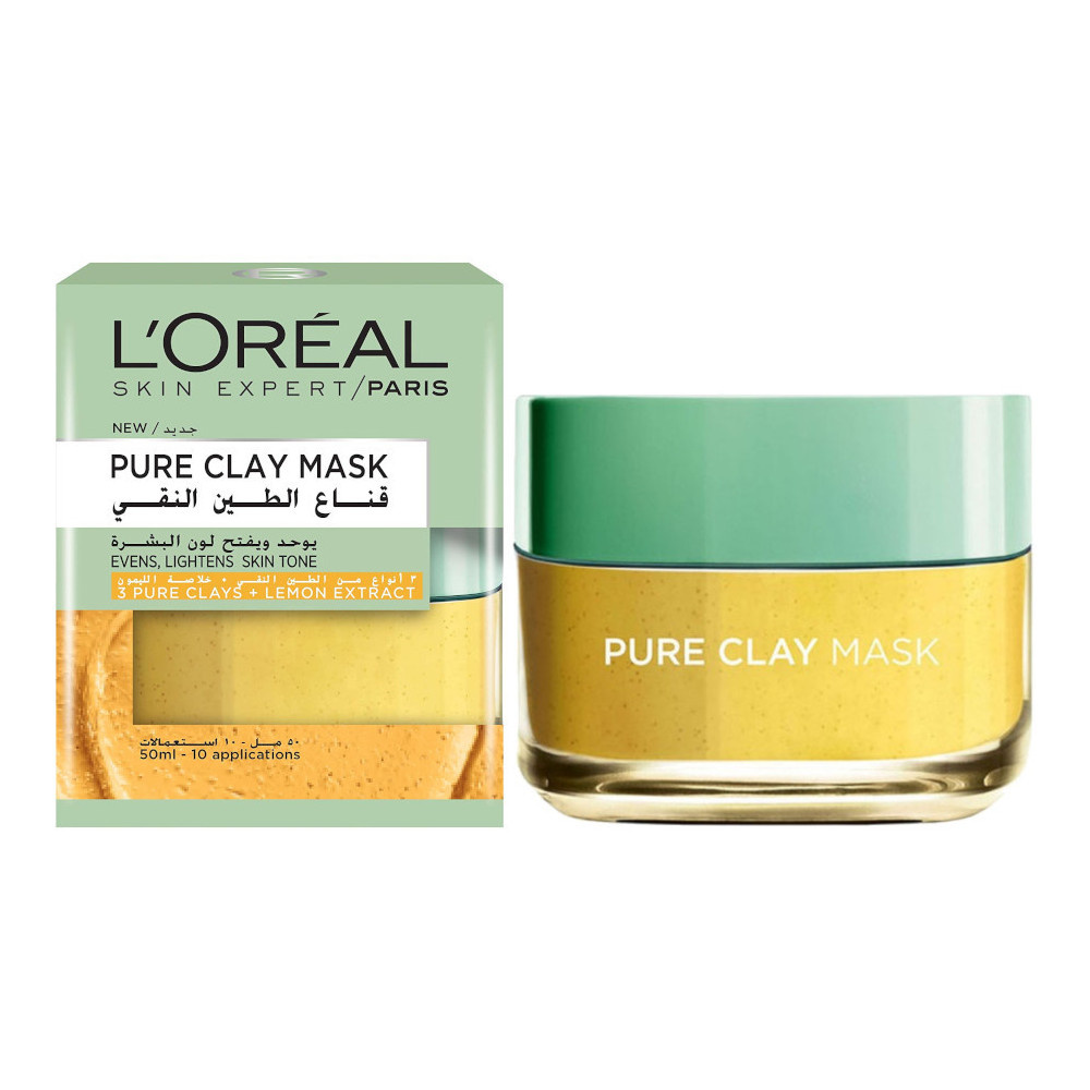 L´Oréal Paris Masque pour le Visage à l'Argile Pure à l'Extrait de Citron