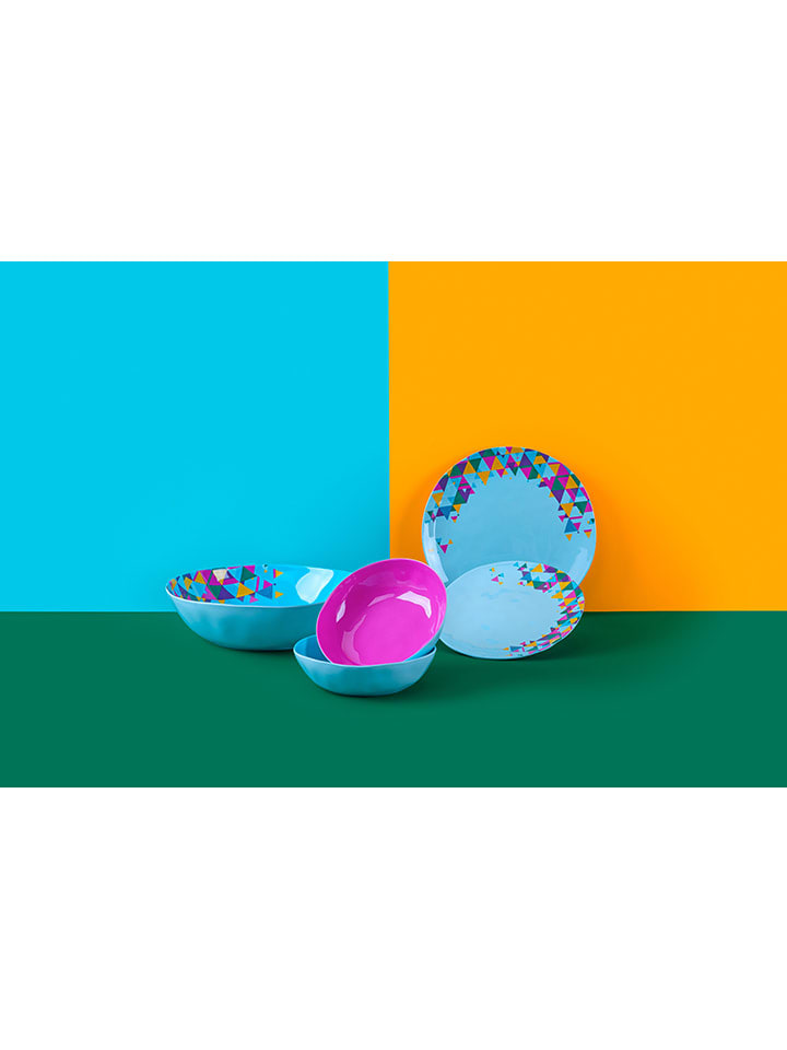 Tasty 2er-Set: Dessertteller in Grau/ Hellblau - Ø 23 cm günstig kaufen onesize