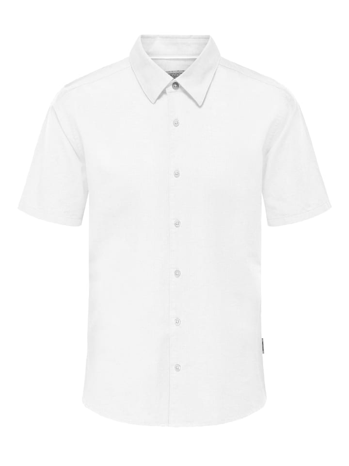 Only&Sons Hemd 'CANTLEY' in weiß günstig kaufen M