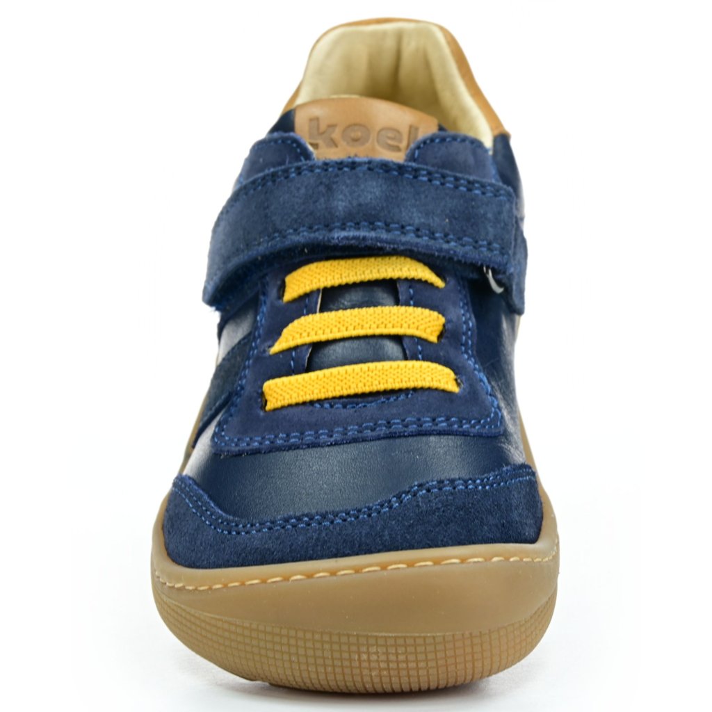 Koel4kids Dylan Suede Blue Barfußsneakers aus Leder 07M045.101-110