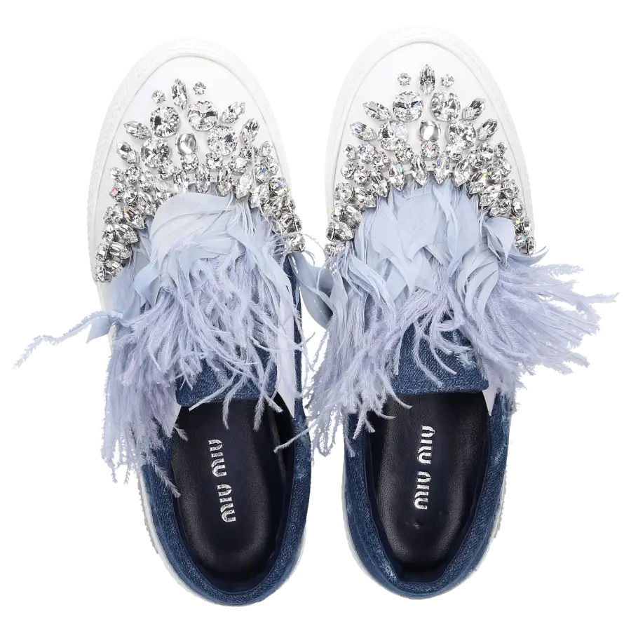 Miu Miu - Sneaker low Denim - blau