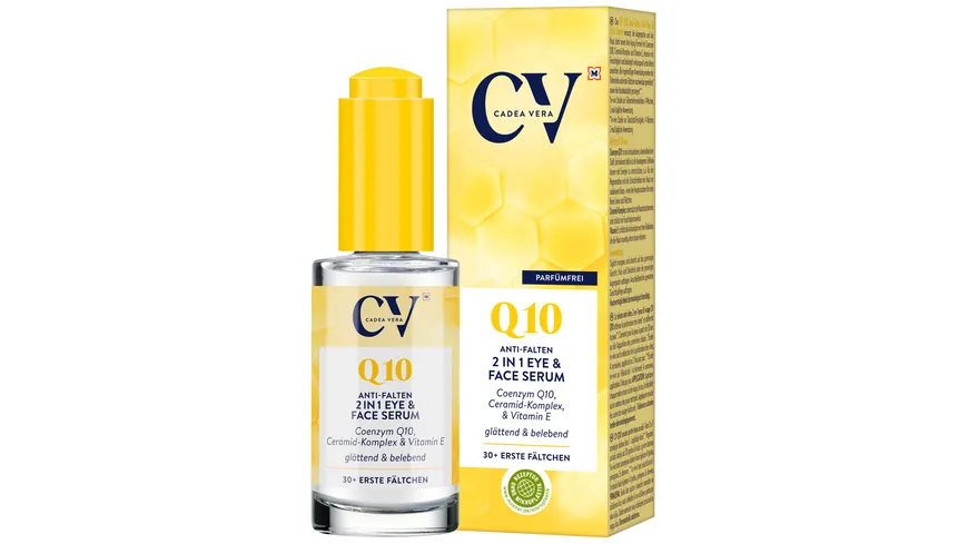 CV Q10 Anti-Falten 2 in 1 Eye & Face Serum 30 ml