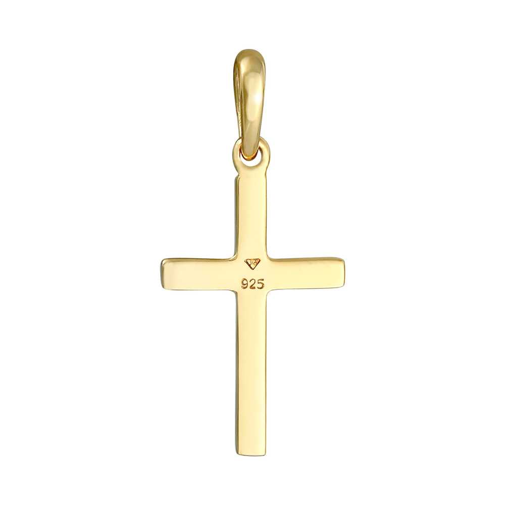 Elli Elli Pendentif Femmes pendentif croix minimaliste foi religion tendance en argent Pendentif