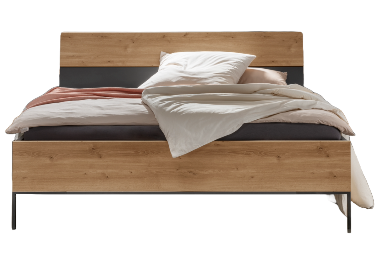 Futonbett Alabama Graphit Eiche 180 x 200 cm