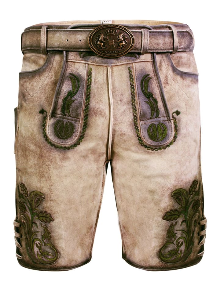 Edelnice Kurze Wildbock Lederhose Michael in natur günstig kaufen