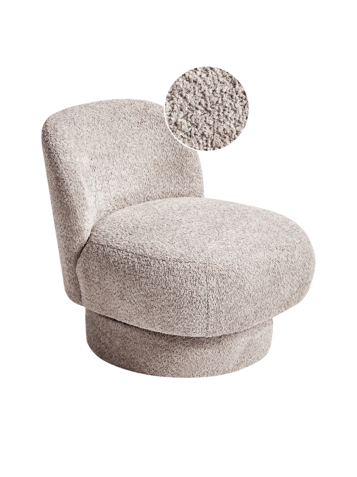 Beliani Sessel AYLO in Beige - (W) 60 x (H) 65 x (L) 70 cm günstig kaufen onesize