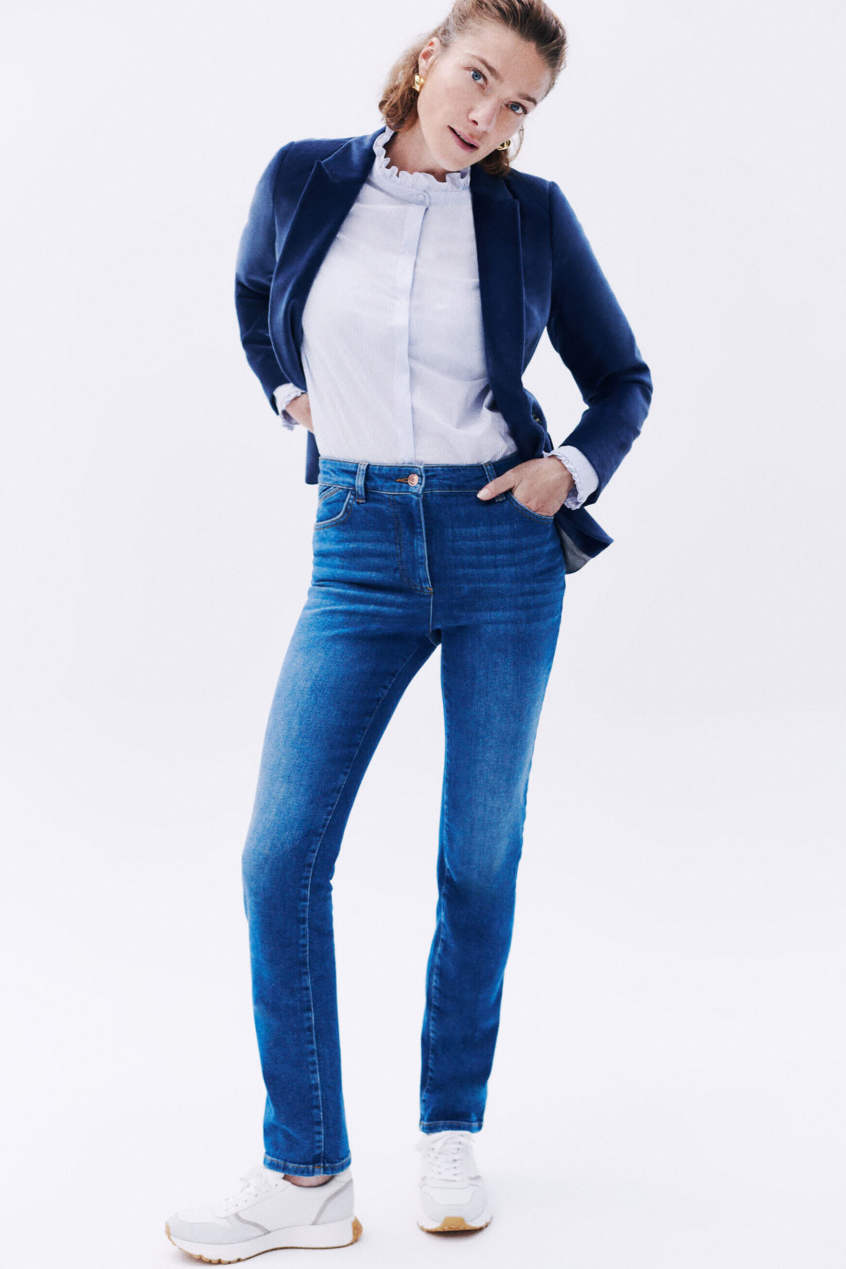 Pantalon pdarwin denim stone femme