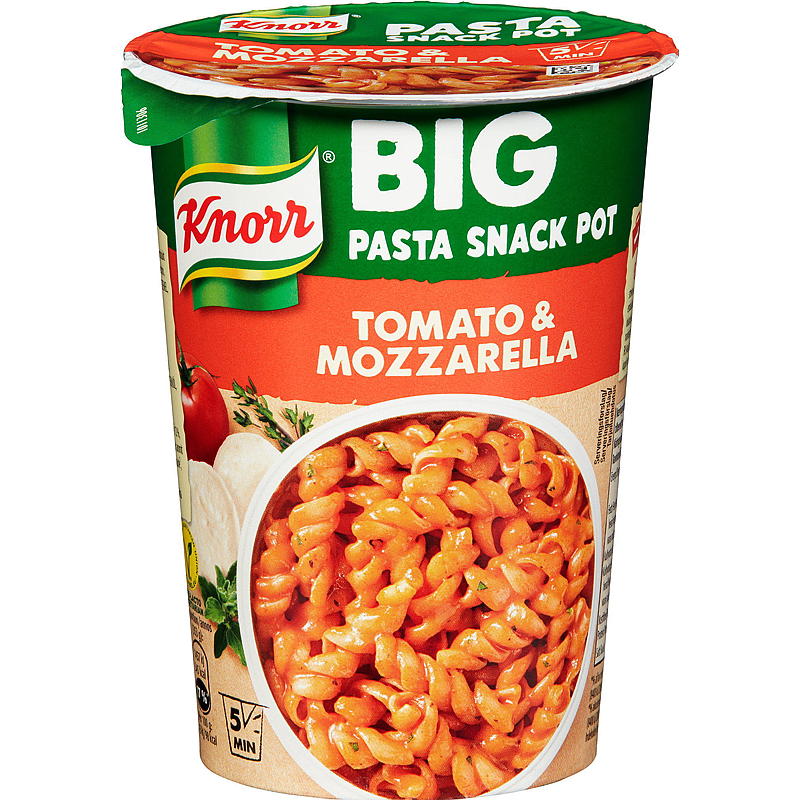 Knorr Tomat & mozzarella big snack pot 93 g Knorr
