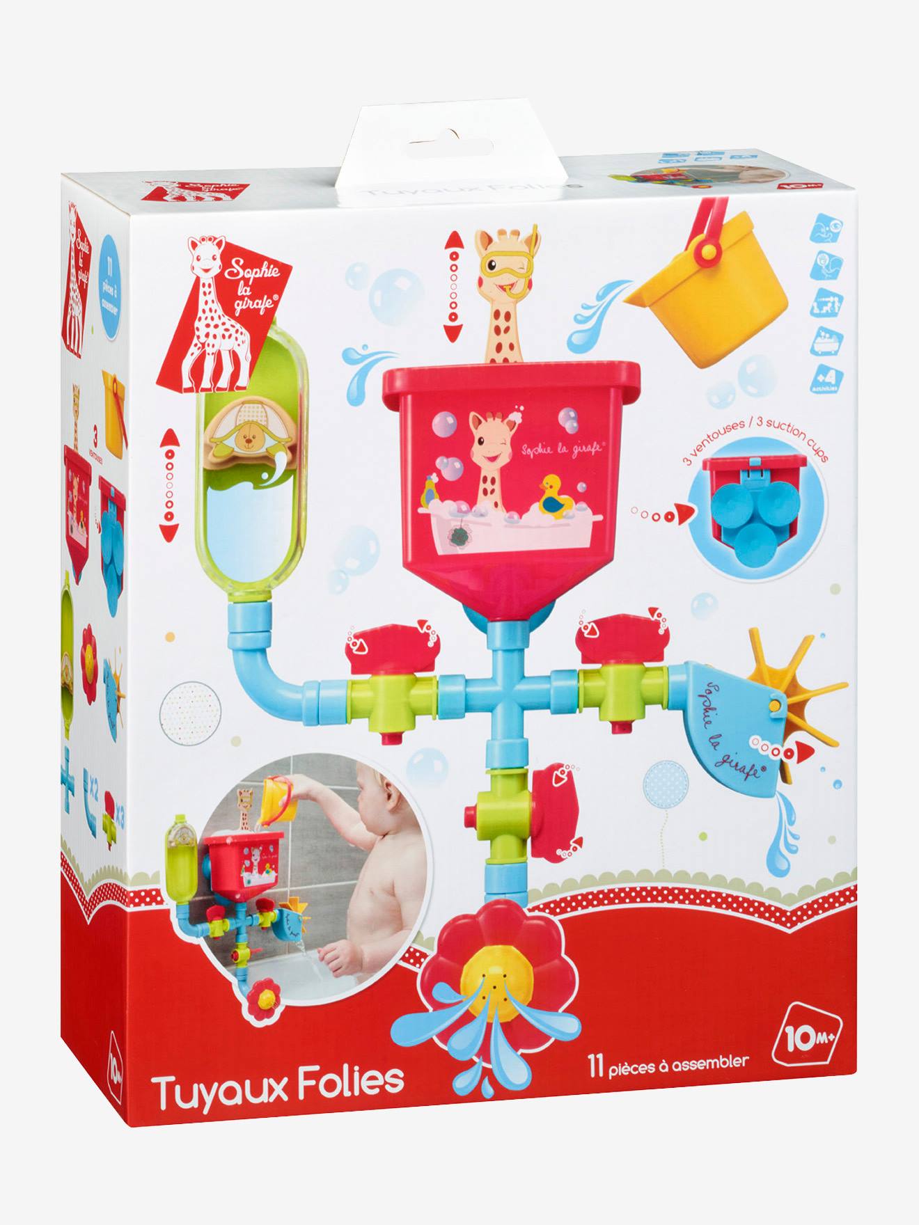 Tuyaux folies Sophie la Girafe VULLI rouge
