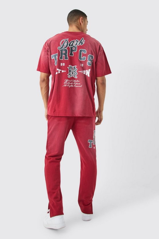 Oversize T-Shirt mit Dark Tropics Print