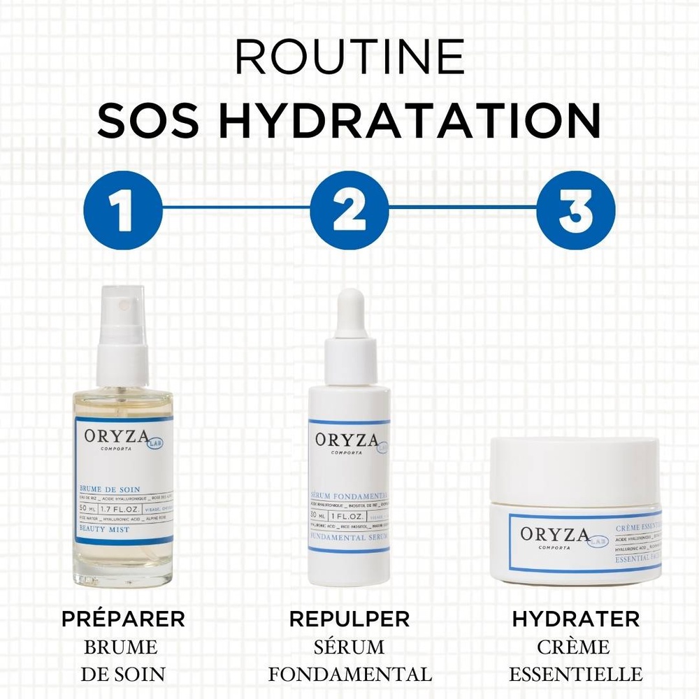 oryza lab Sérum fondamental Sérum hydratant et antioxydant