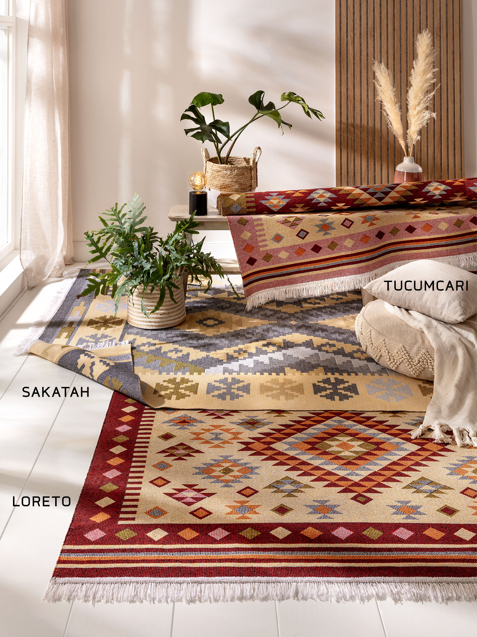 Loreto Orient-Teppich, Dunkelrot