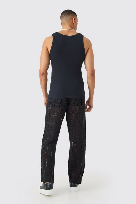 Geripptes Muscle-Fit Tanktop