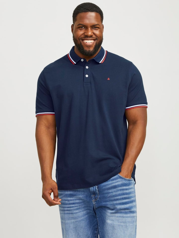 JACK & JONES PLUS Poloshirt in Navy Blazer 1 günstig kaufen