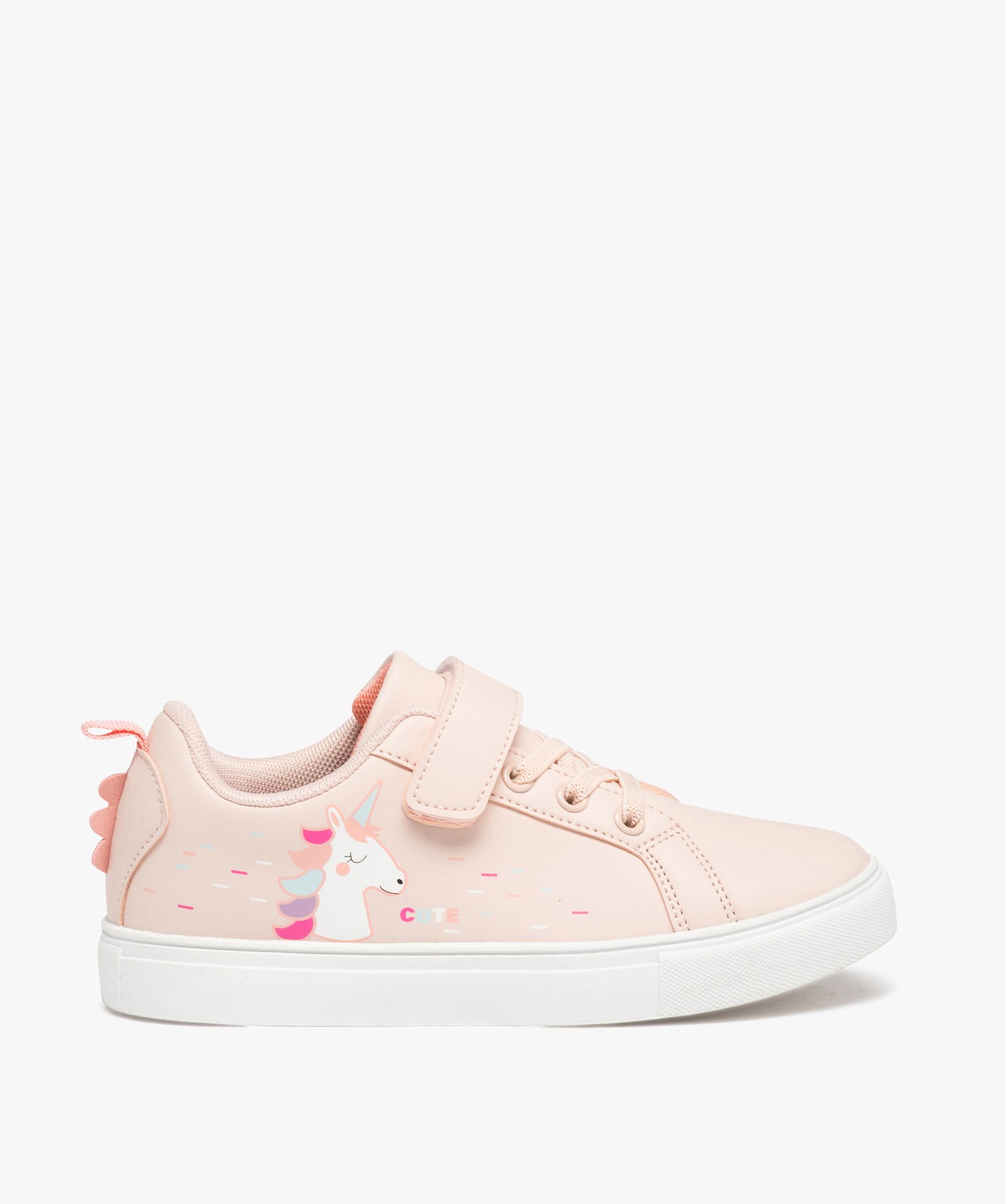 Tennis à motif licorne avec fermeture scratch fille du 31 a... rose | GEMO