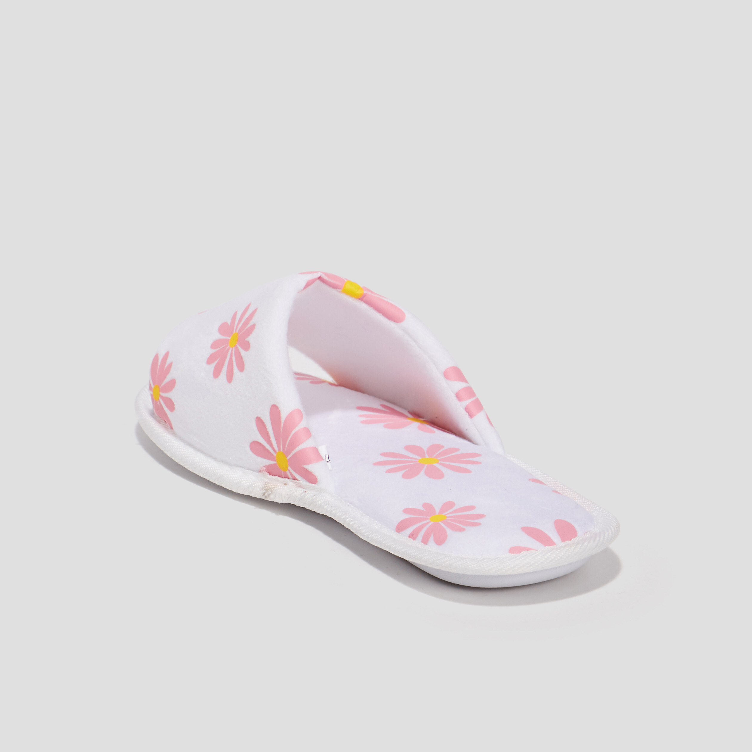 Chaussons mules blanc femme | La Halle