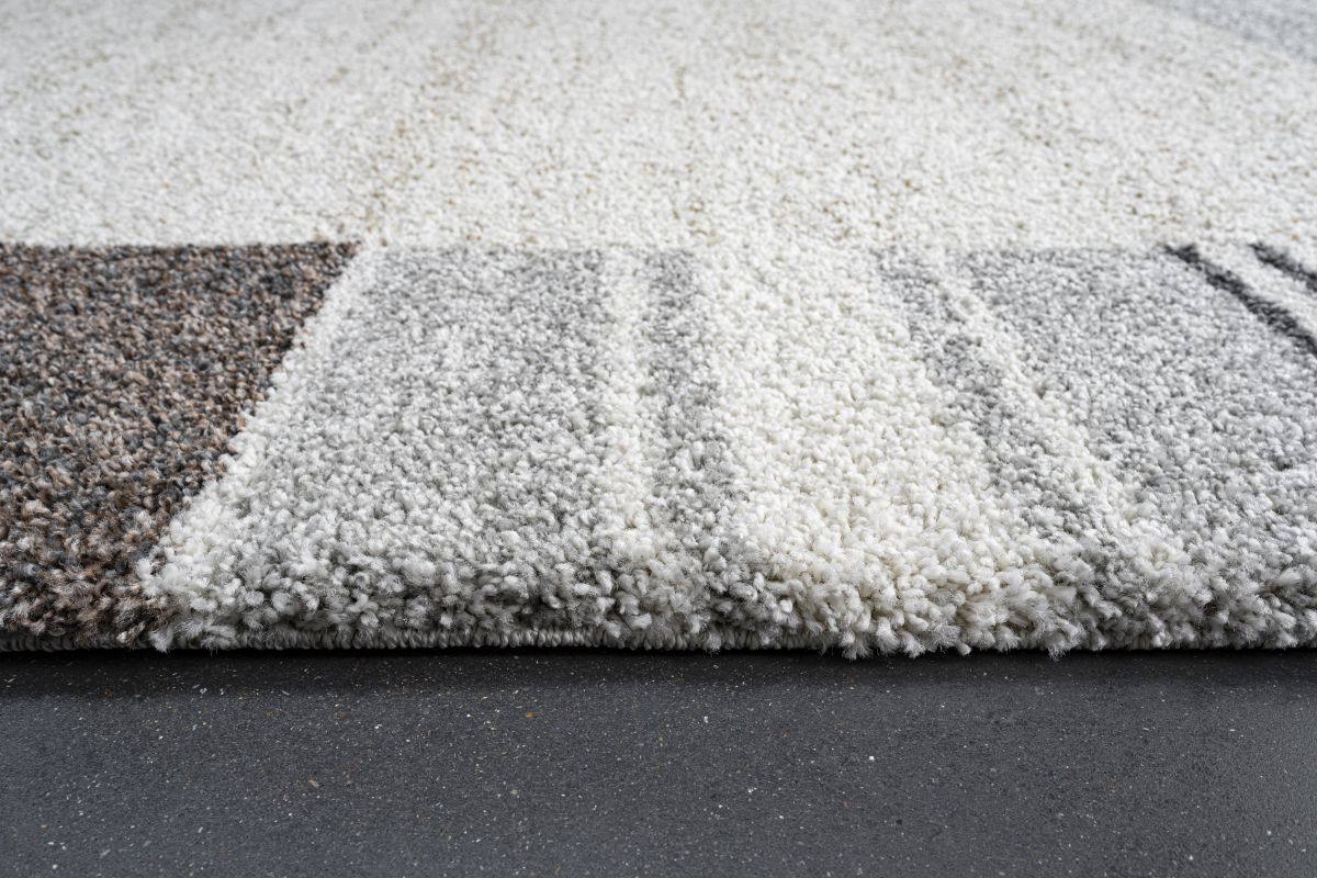 Webteppich Kalahari Weiß-Braun-Braun 80 x 150 cm