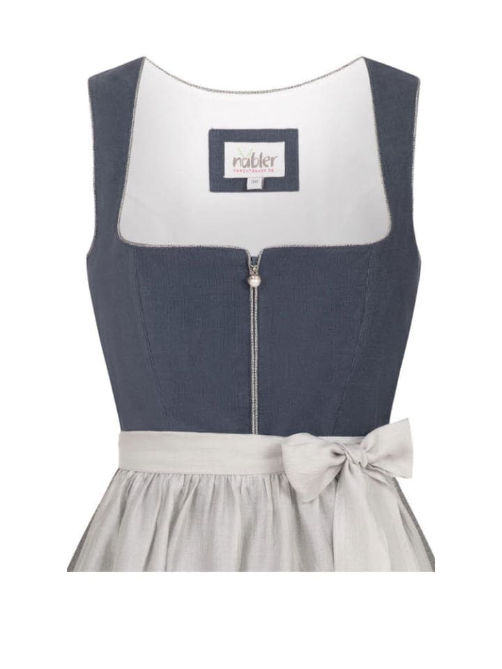 Nübler Midi Dirndl Katharina in Blau günstig kaufen