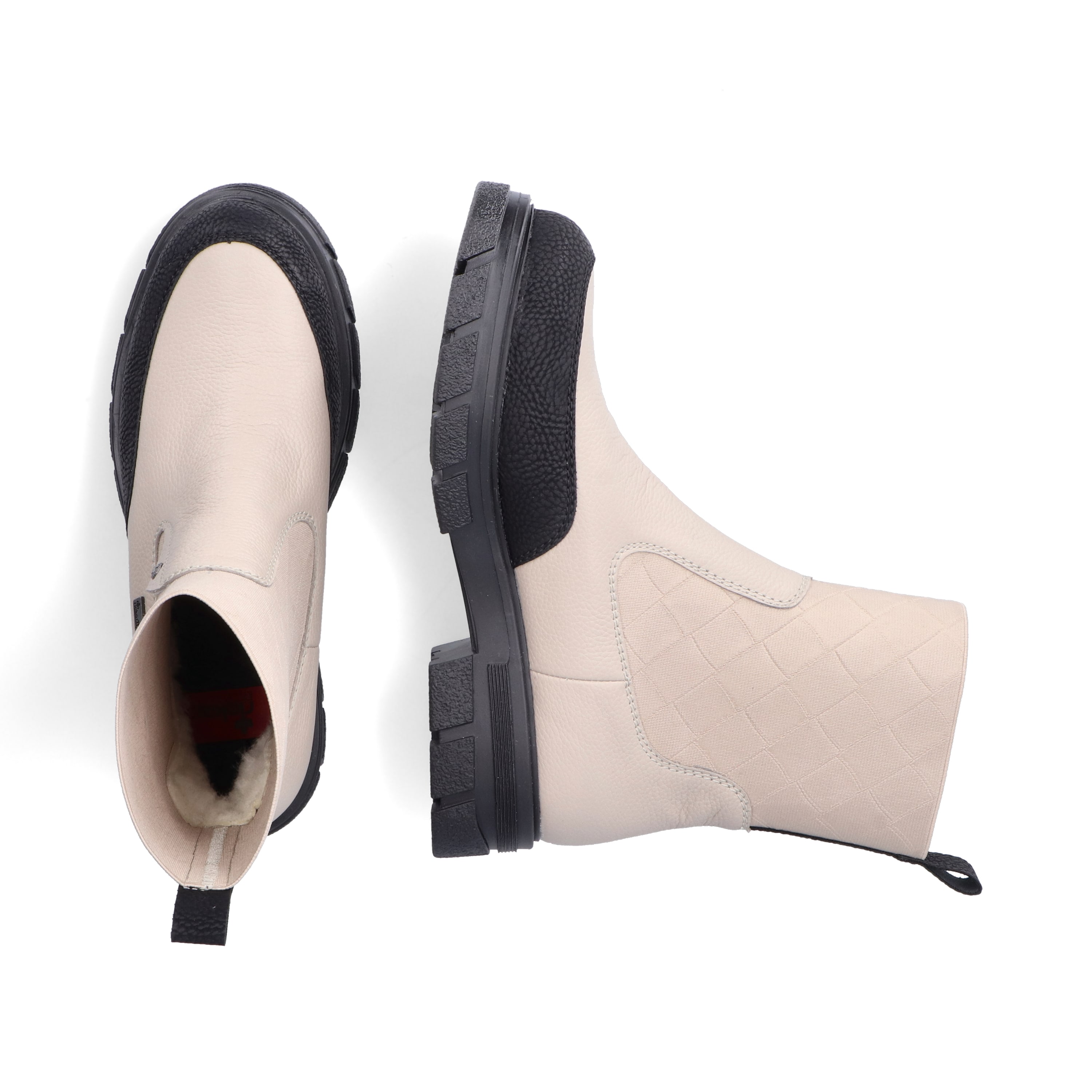 Rieker Damen Chelsea Boots hellbeige