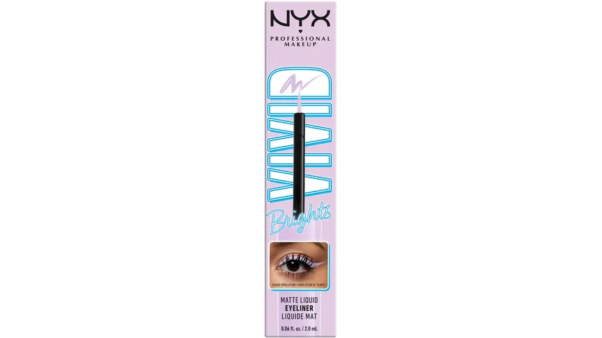 NYX PROFFESSIONAL MAKEUP Vivid Brights Liquid Eyeliner 2 ml 07 - Lilac Link