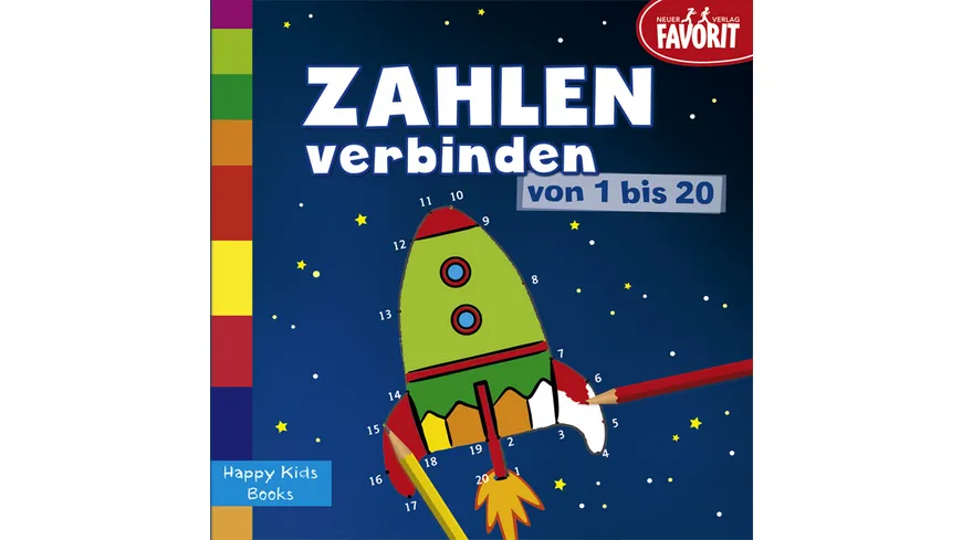 Zahlen verbinden von 1-20 - Happy Kids Books
