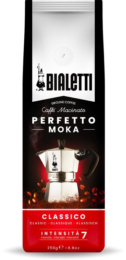 BIALETTI Espressokocher Venus 6 Tassen, Geschenkset inkl. Perfetto Moka Classico 250g