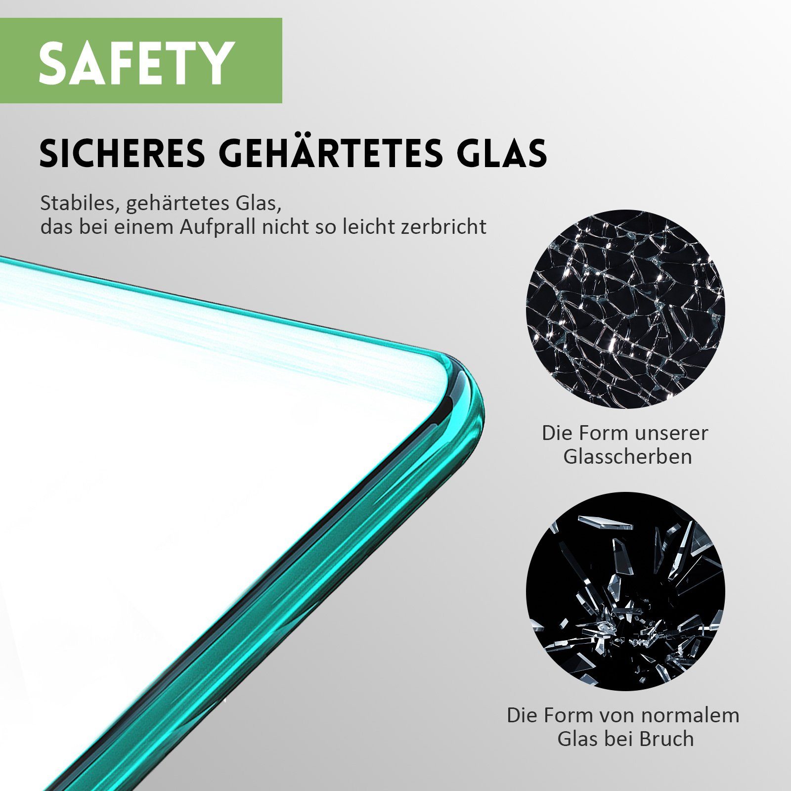 Boromal Badewannenaufsatz Glas 140 x 140cm 3 teilig Duschwand für Badewanne faltbar 180°, 5mm Sicherheitsglas, (Badewannenfaltwand, milchglas), Hebe- / Senkfunktion, Rechts-und Links montierbar