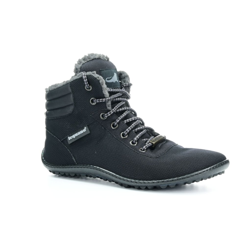 Leguano Kosmo Black Winterbarfußschuhe