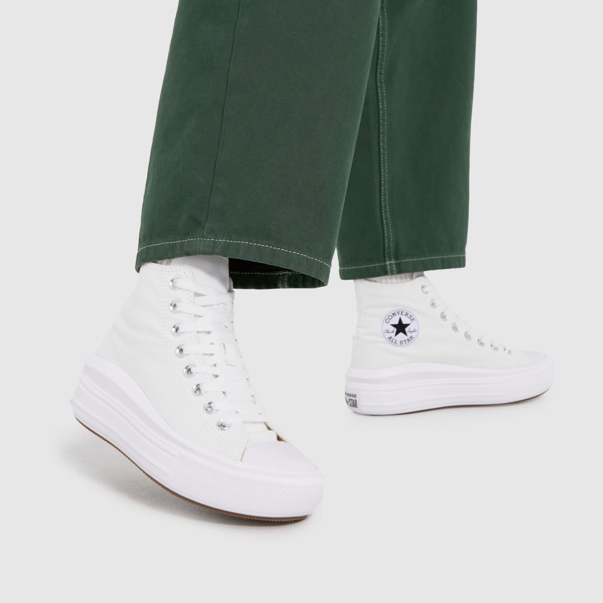 Converse All Star Move Hi cipők fehér színben