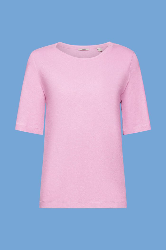 T-Shirt aus Leinenmix