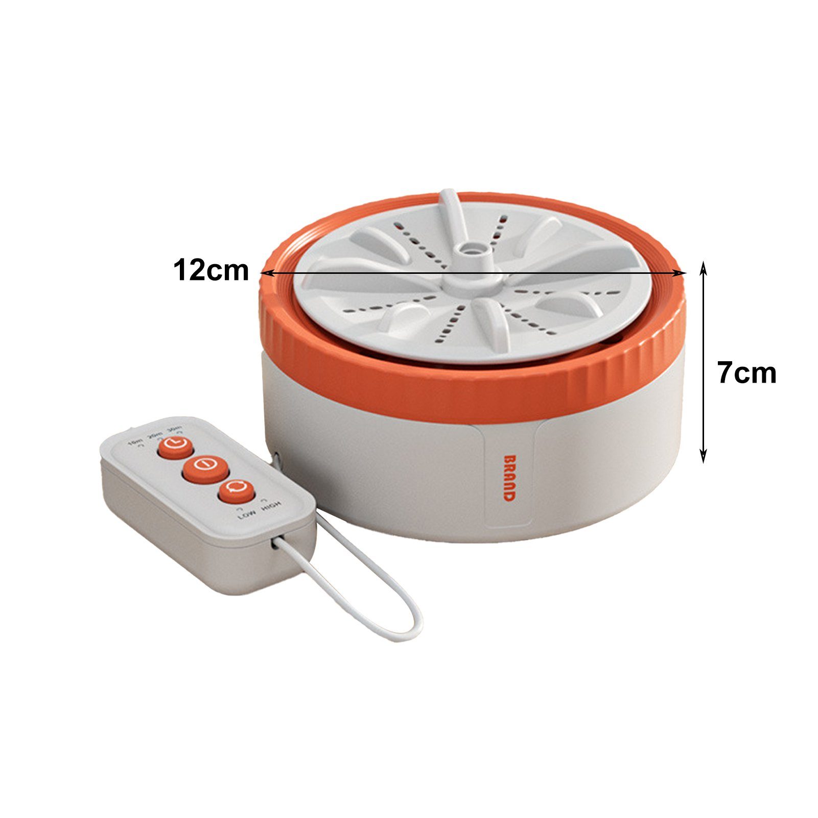 Rutaqian Wäscheschleuder Mini Turbine Waschmaschine Tragbar Dreigeschwindigkeitsfernbedienung, Haushalt Unterwäsche/Socken/Obst und Gemüse Sauber