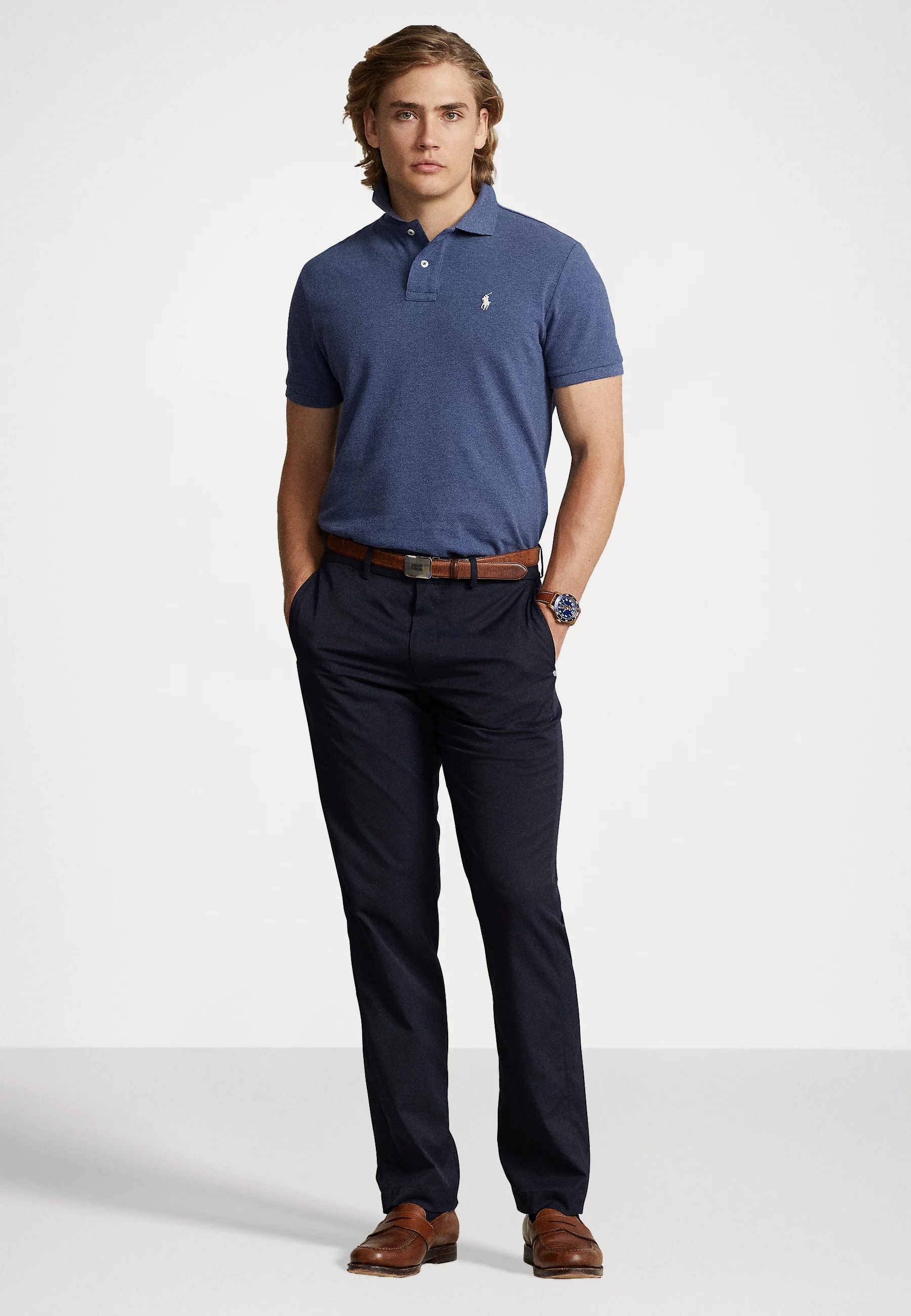 Polo Ralph Lauren SLIM FIT MESH SHIRT - Polo