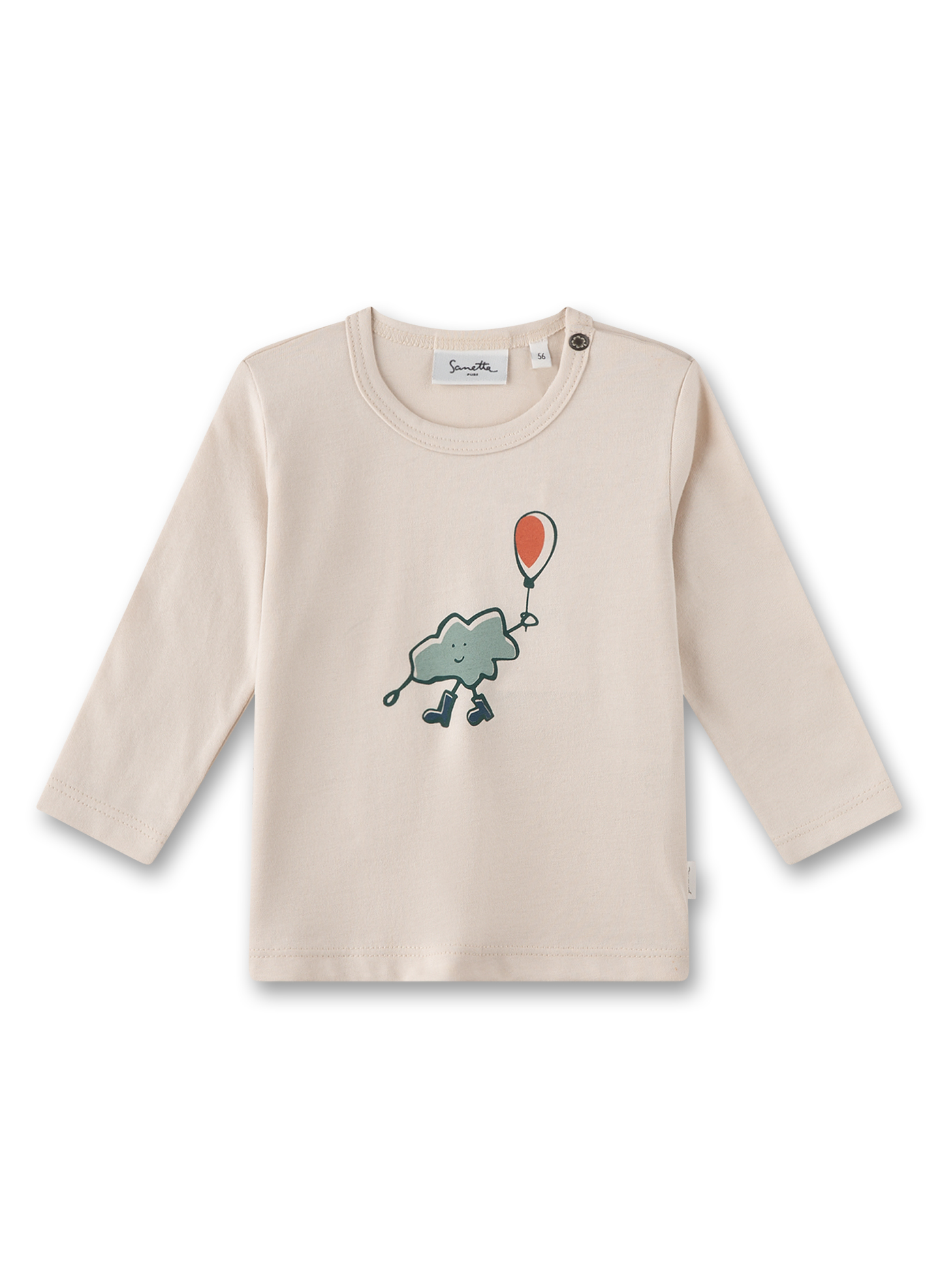 Jungen-Langarmshirt Beige